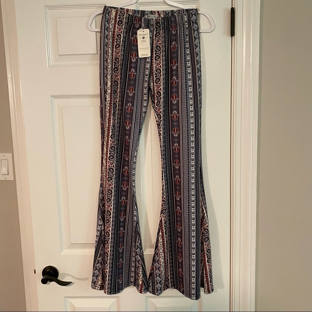 Daisy Del Sol High Waisted Bell Bottom Stretch Pant